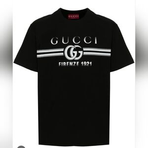 Gucci Firenze 1921 Black Logo Tee